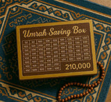 Wooden Umrah Saving Box β Premium 210,000 Goal Money Box